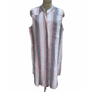 NEW Anthropologie Cloth & Stone Fray Shirt Dress